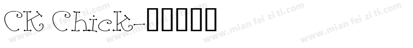 CK Chick字体转换